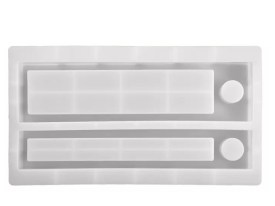 Molde silicona porta y guarda vela